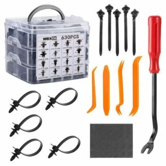 Auto Retainer Plastic Fastener Clips & Car Trim Removal Tool Kit-675 Pieces - Brand New