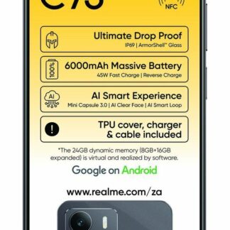 Realme C75 256GB LTE Dual Sim - Storm Black - Brand New