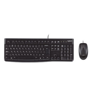 Logitech MK120 Wired Keyboard and Mouse combo - Black - Brand New