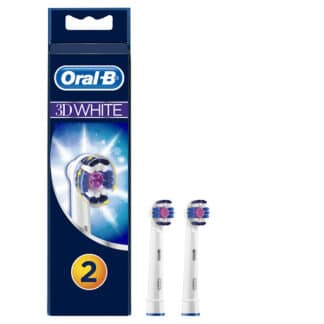 Oral-B Replacement Brush Heads - 3D White - 2 Pack - Brand New