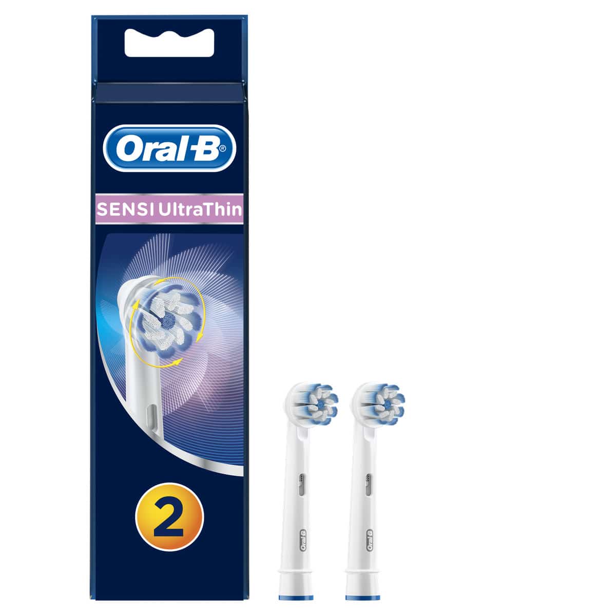 Oral-B Replacement Brush Heads - Sensi Ultrathin - 2 Pack - Brand New