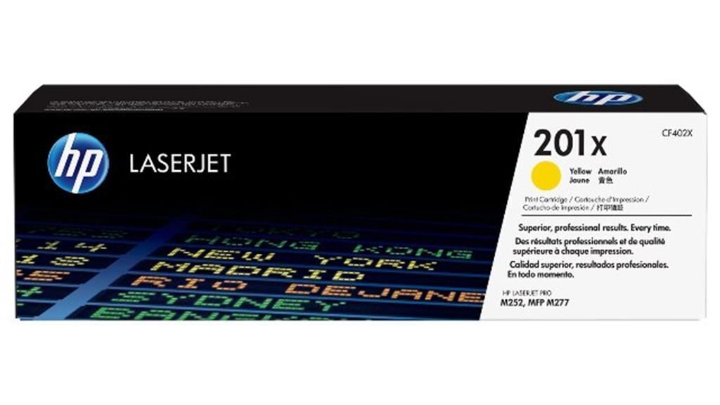 HP 201X Yellow High Yield LaserJet Toner Cartridge - Brand New