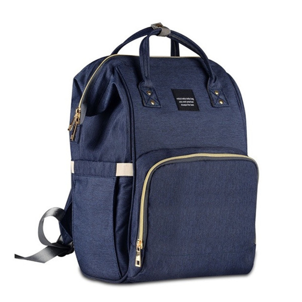 Multi-Function Backpack Mommy And Baby Travelling Nappy Bag - Navy Blue - Brand New