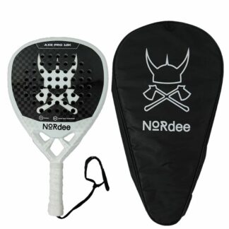 NORdee Axe Pro 12K Padel Racket - White/Black - Brand New