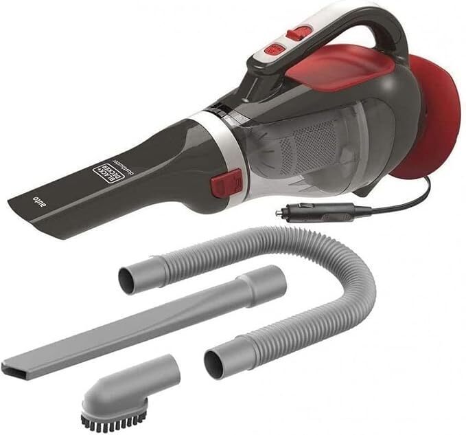 BLACK+DECKER ADV1200 Portable Vacuum Cleaner - (Dry, Bagless, Grey, Red) - Brand New