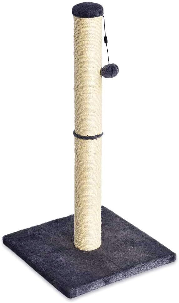 Amazon Basics Cat Scratching Post, Medium, 40.01CM x 40.01CM x 80.01CMH, Grey - Brand New