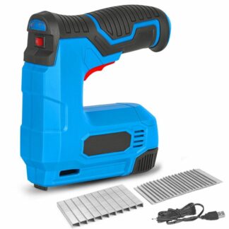 Rechargeable Nail Gun 3.7V Cordless Electric Staple Gun - Blue - Brand New