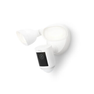 Ring Floodlight Security Camera Pro | 1080HD | Bird's Eye View - White - New Unsealed