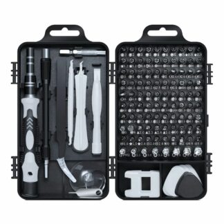 Set Of 115 Multipurpose Magnetic Precision Screwdriver, Bits & Tool Kit - Brand New