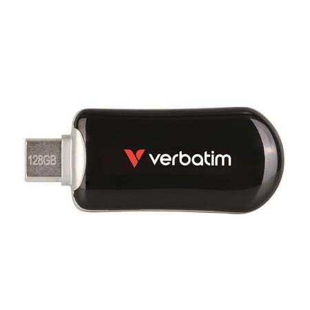 Verbatim 128GB Plectra USB-C Flash Drive – Black - Brand New