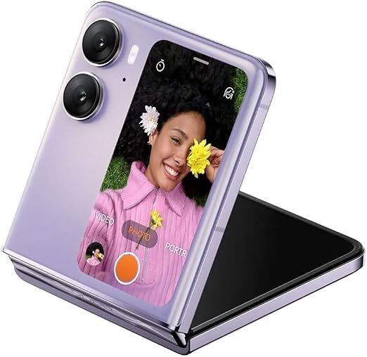 OPPO Find N2 Flip 5G Smartphone, 6.8“ AMOLED 120Hz, 3.26” Largest Flip Cover Screen, 50MP flagship camera, 8GB RAM + 256GB ROM, 4300mAh All-day Battery, Moonlit Purple - Brand New