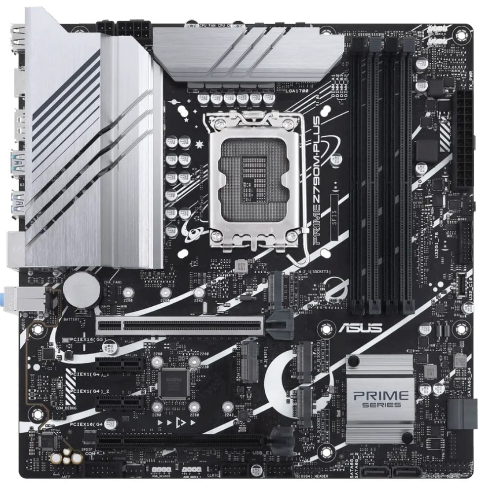 ASUS PRIME Z790M-PLUS D4 Micro-ATX Motherboard - LGA1700, DDR4, PCIe 5.0, M.2 - Brand New
